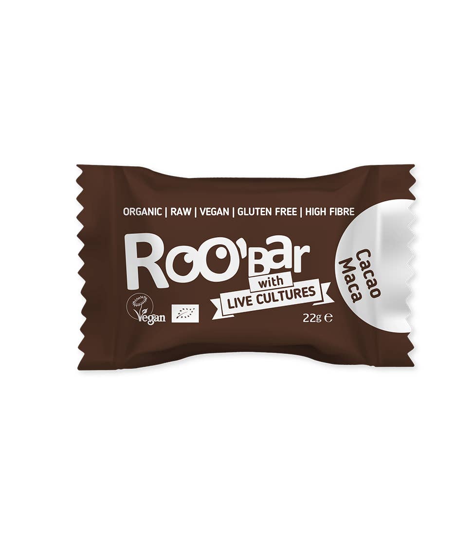 Smart Organic – Snack Bar por atacado – Baile de Cacau & Maca com Culturas Vivas, Bio, Roobar, 22g