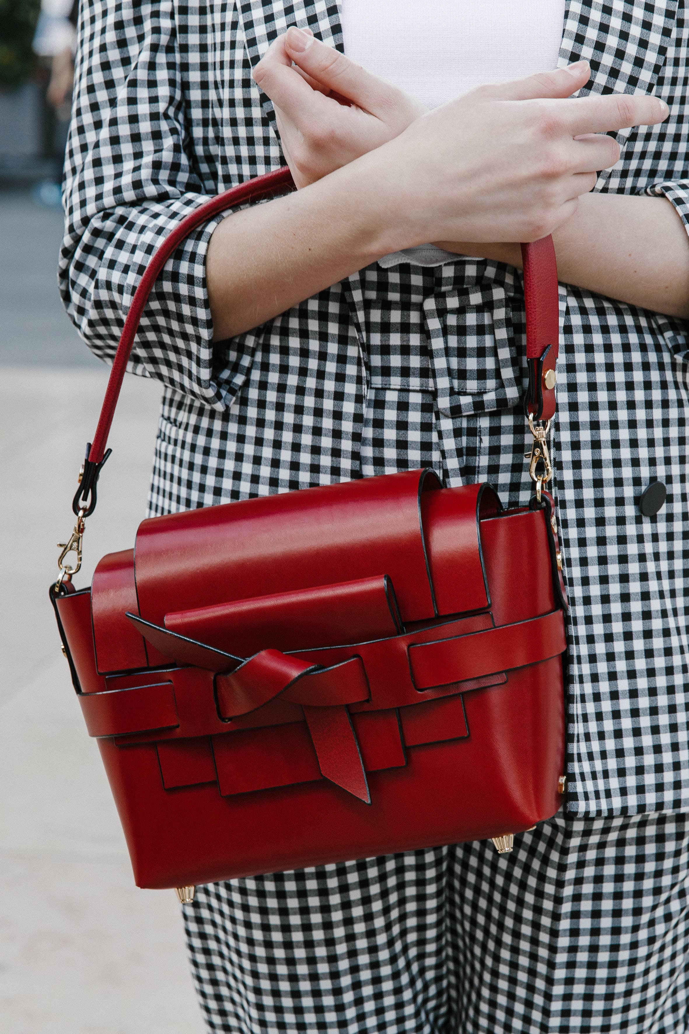 Chérietta.O - Vendita all'ingrosso Borsa con manico - Donna - Mina - Rosso0