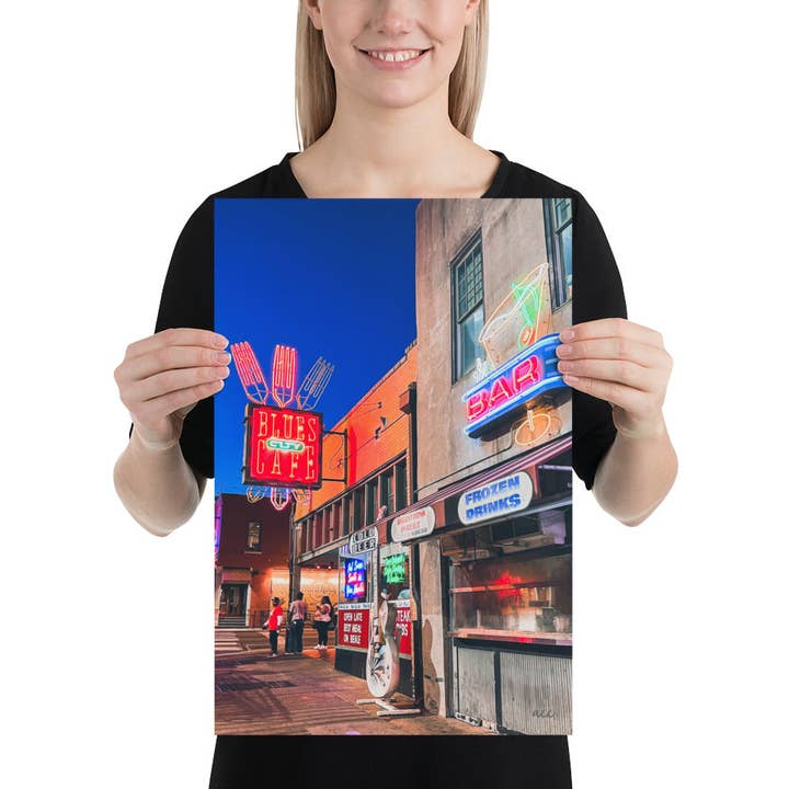 „Neonlys“ Memphis, TN Photography Print for engroshandel hos Carper Creative Co.