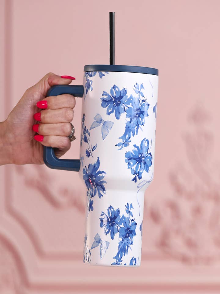 Blossom Floral Tumbler for wholesale by Jess Lea
