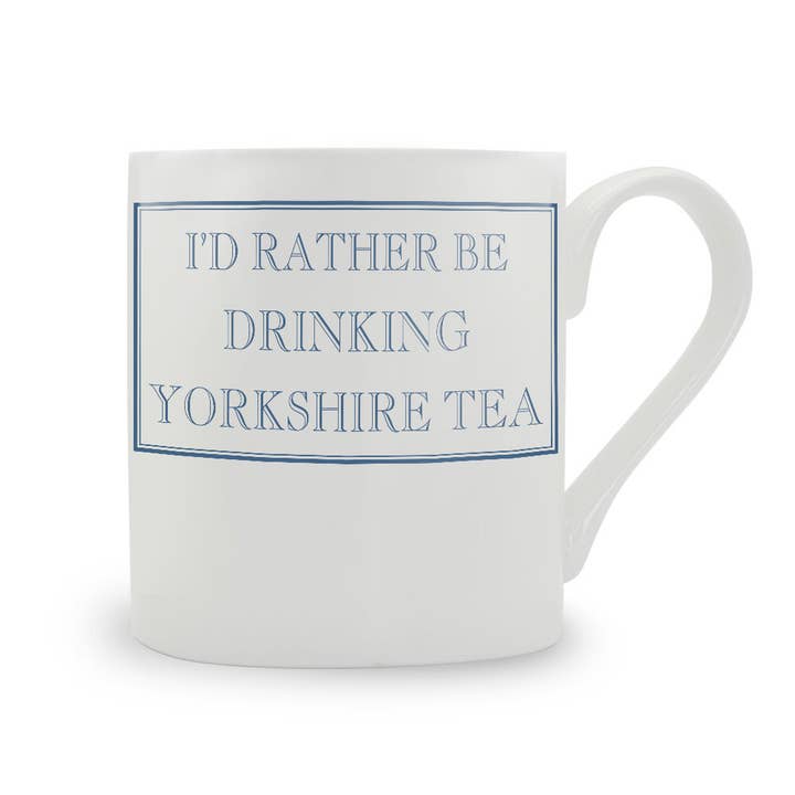 Jag dricker hellre Yorkshire Tea Bone China-mugg för wholesale av Stubbs Mugs