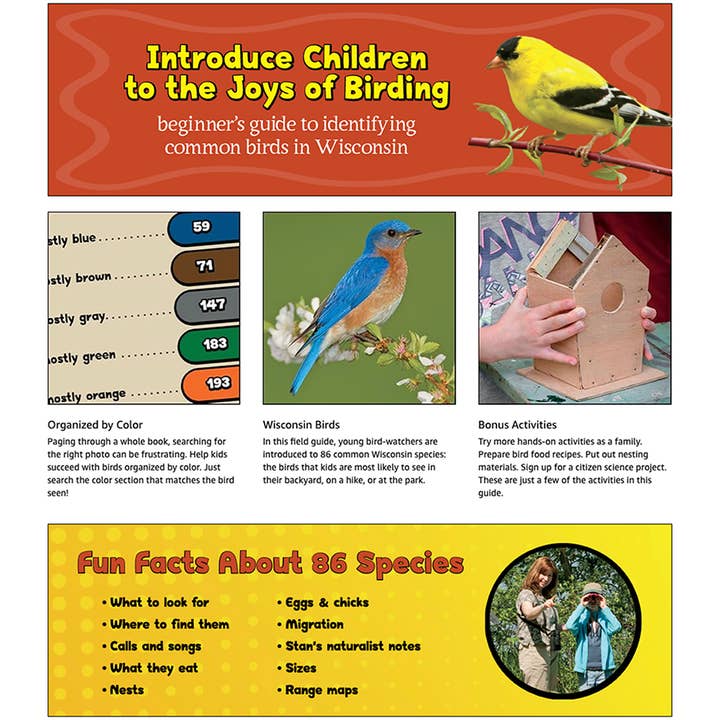 AdventureKEEN - Wholesale Book - Kids - Kids' Guide to Birds of Wisconsin