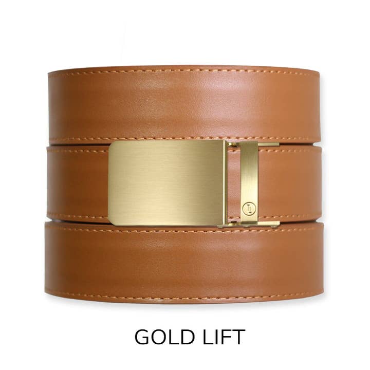Tough Apparel - Wholesale Belt - Men's - British Tan Top Grain Leather Ratchet Belt & Buckle Set8