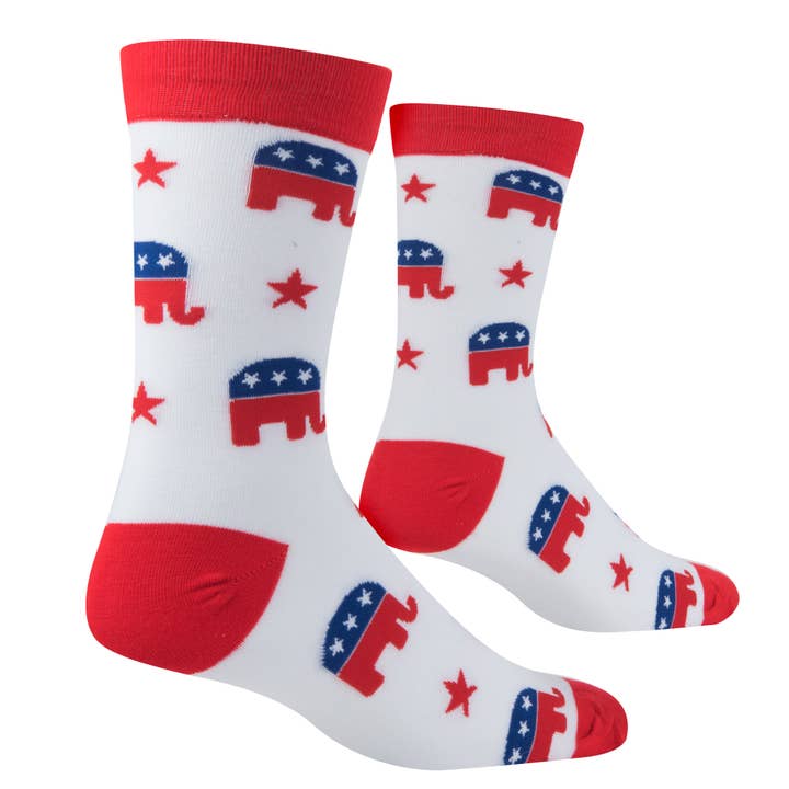 Crazy Socks - Wholesale Socks - Men's - Crazy Socks - Mens Crew - Republican