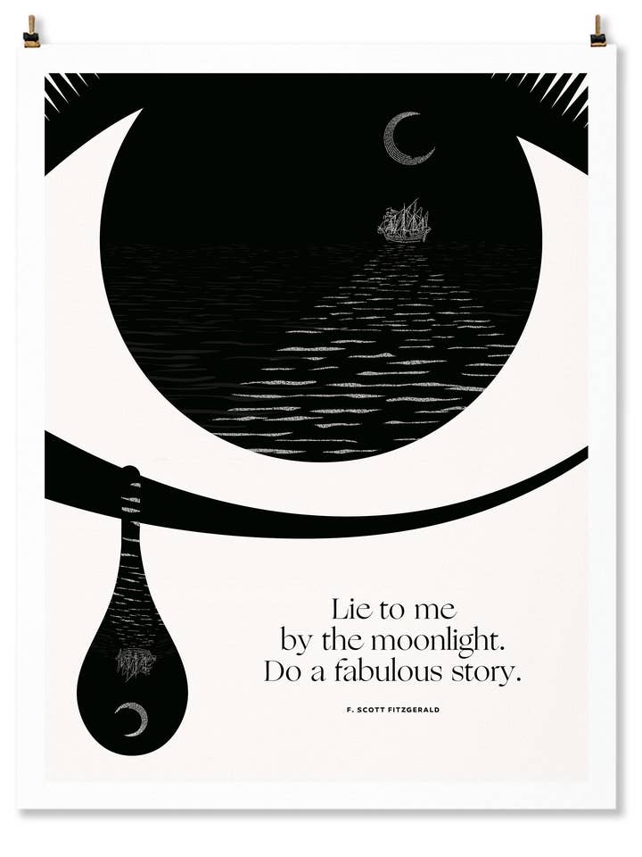 Impression artistique 11 x 14 de F. Scott Fitzgerald pour la vente par Obvious State