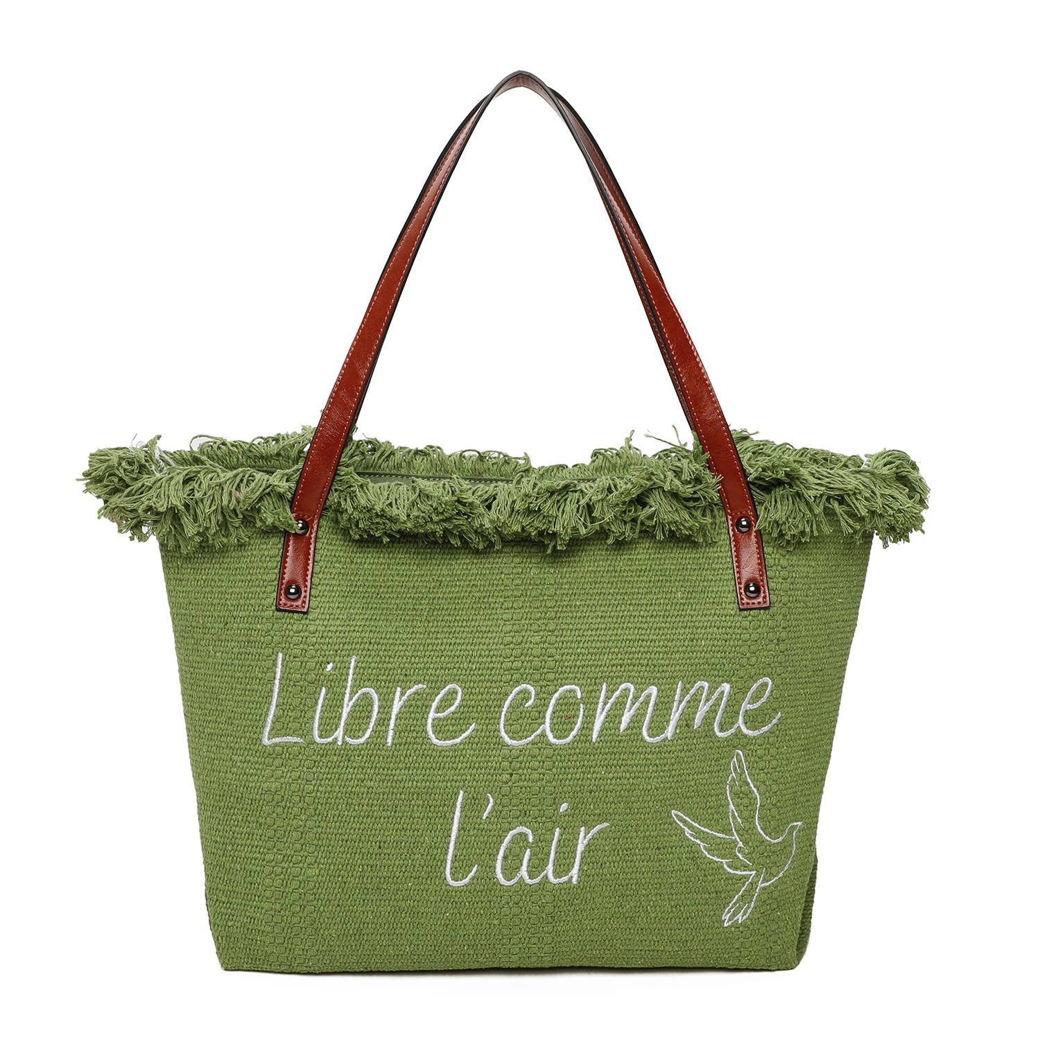 INES DELAURE – wholesale Tote bag – Women's – Zipped tote bag "Free as a bird"10