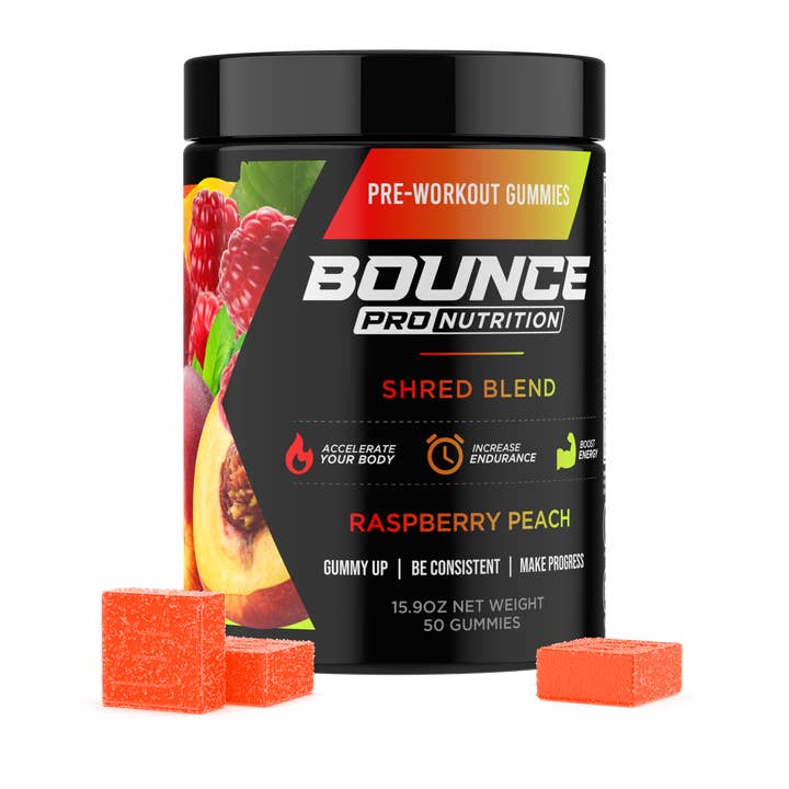 Bounce Nutrition - Wholesale Oral Supplement/Vitamin - Pre-Workout Gummies - Shred Blend V24