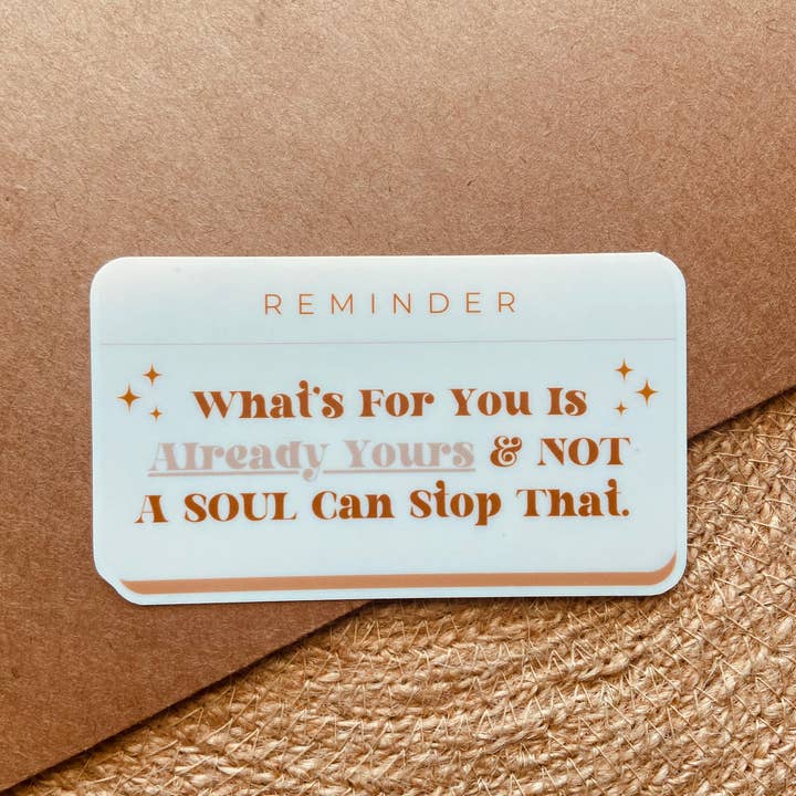 Adaeze and Company LLC - Wholesale Sticker - “Destiny” Vinyl Sticker1