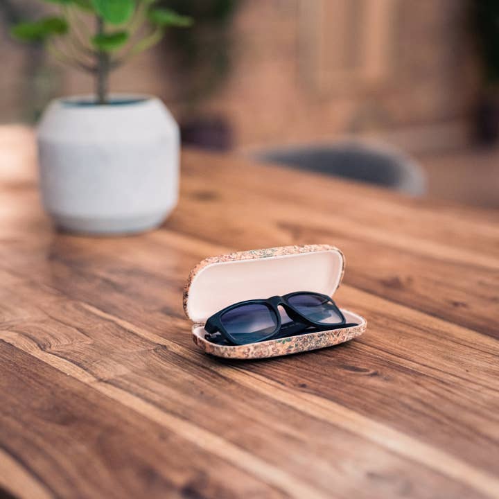 Made By Nami - Vendita all'ingrosso Custodia/supporto per occhiali - Donna - Custodia rigida per occhiali in sughero con decorazioni boho - Design 22