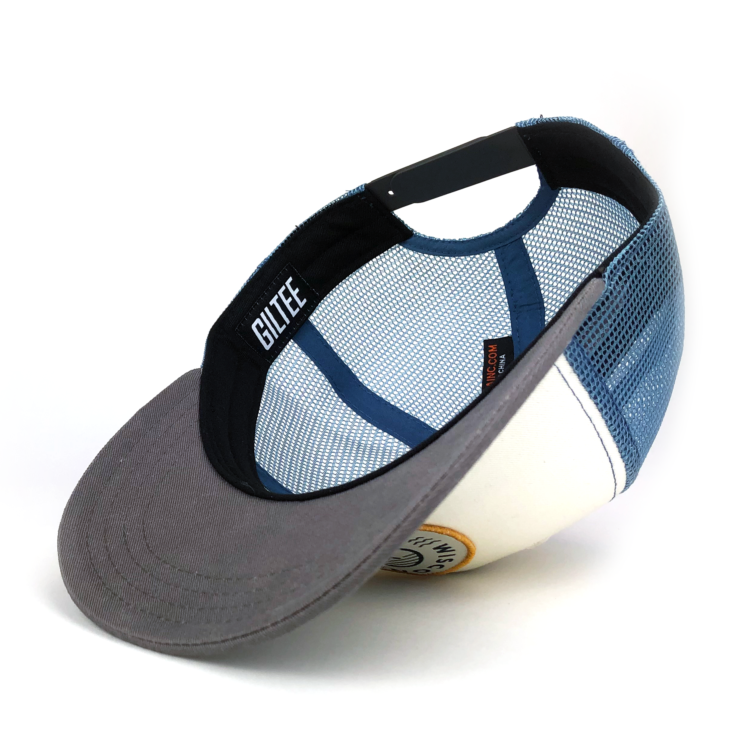 Giltee - Vente Casquette de camionneur – unisexe - Casquette trucker en maille The Wisconsin Native Good Vibe2