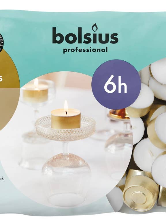 Horeca Waxine® Velas 6U Bolsa 150 Blanco para venta al por mayor de Sfeerpunt