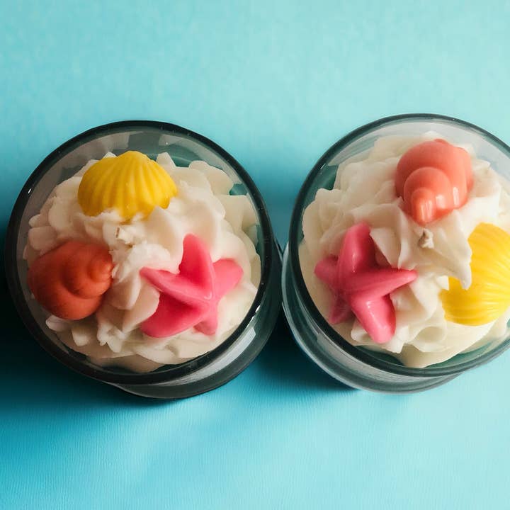 J Dagger Candle Co. - Wholesale Jar/Filled Candle - Beach Themed Dessert Soy Candle, 12oz.1