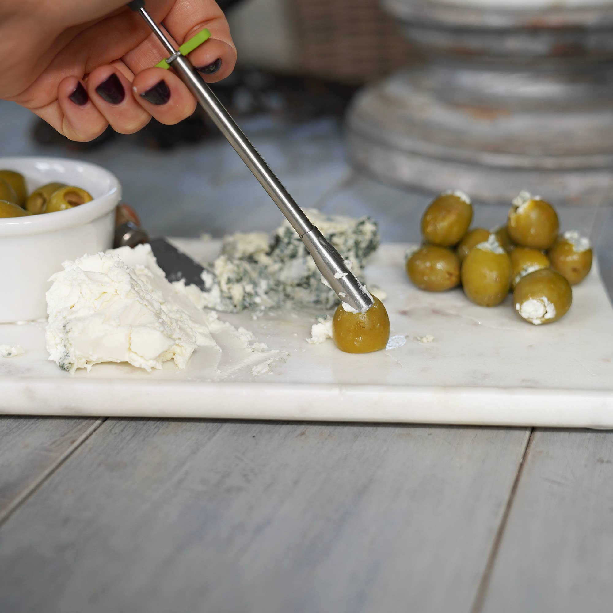 Fox Run Brands – Großhandel Küchengerät – Fox Run Edelstahl-Olivenstopfer, 5,5"6