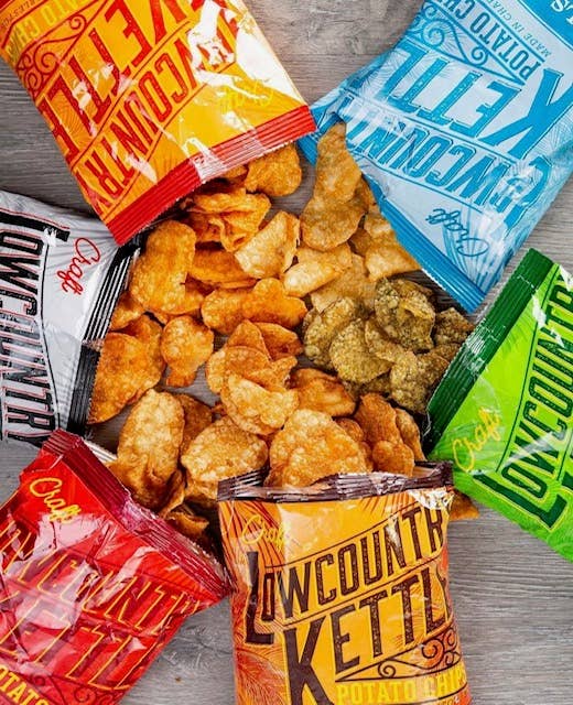 Lowcountry Kettle - Vendita all'ingrosso Patatine - Patatine al formaggio piccante Pimento - 24 sacchetti7