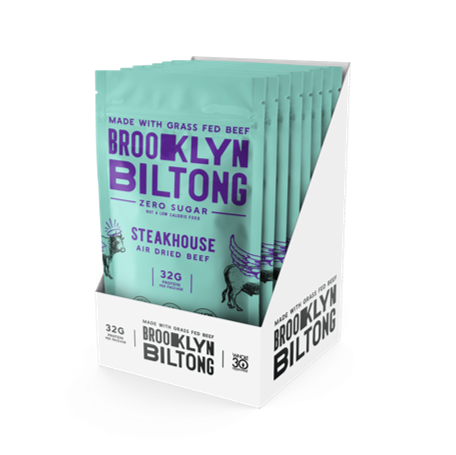 Brooklyn Biltong - Wholesale Jerky - 2oz Grass Fed Steakhouse Flavor Biltong Tender Jerky2