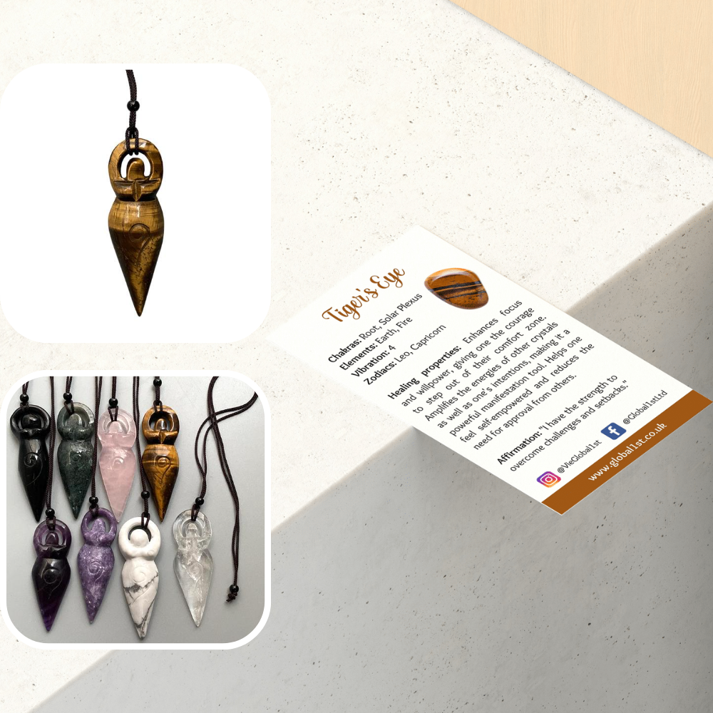 VIE – Engroshandel Halskæde med vedhæng – Vedhæng af Moder Jord-gudinde, 8x3 cm31