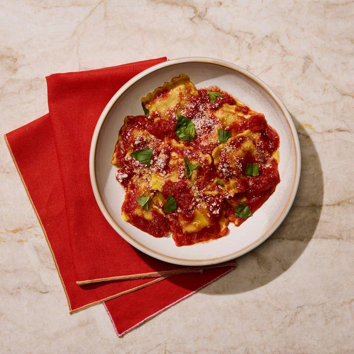 Ripi - Wholesale Pasta - Chicken Parm Ravioli w/ Crushed Tomatoes, Mozzarella & Basil2