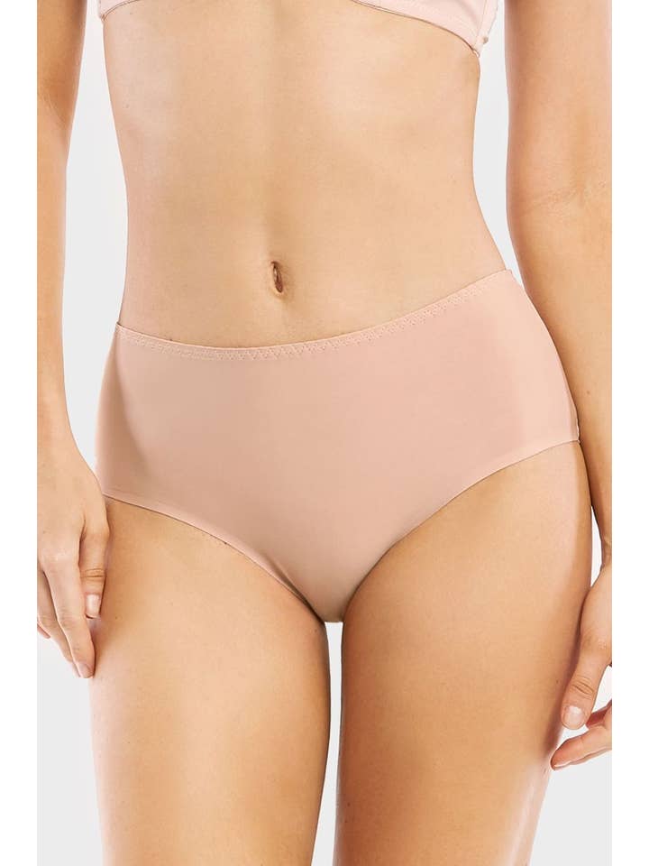 Lingerie Mart - Wholesale Underwear - Women's - Mamia Ladies Silky Brief Panty LP7210PR5