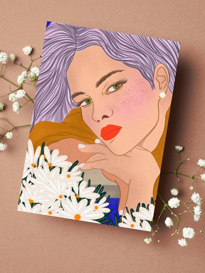 Na Minha Era de Verão Margaridas Mini Estampa por atacado de Vivian Sofia Designs