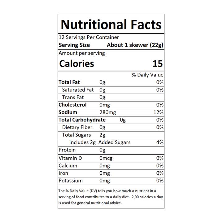 Sable and Rosenfeld est.1970 - Wholesale Pickled Vegetables - Sable & Rosenfeld Tipsy Cocktail Stirrers - Sweet & Spicy (C5