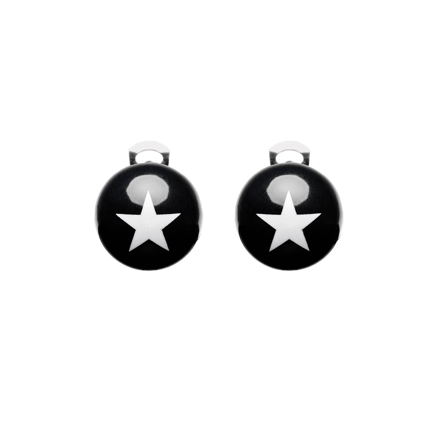 Mirta Accessori Moda - Wholesale Clip-On Earrings - Clip earrings with resin sphere and colored star in the center6