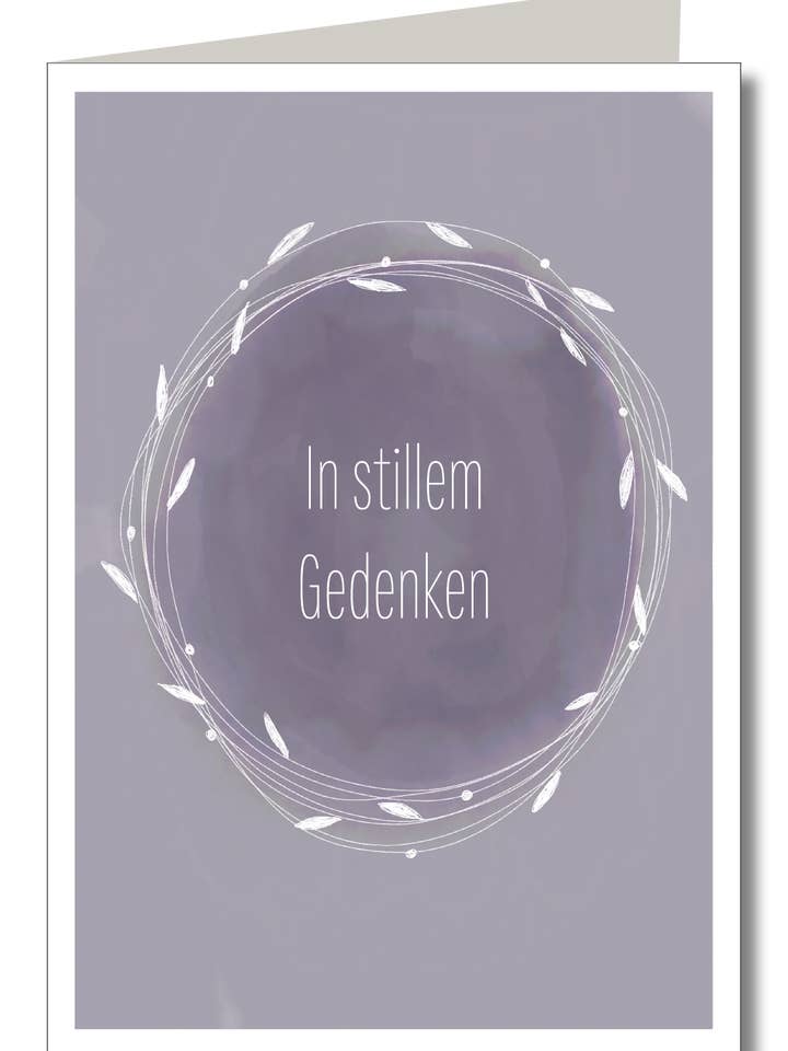 Watercolor in silent remembrance for wholesale by KEITCARDS