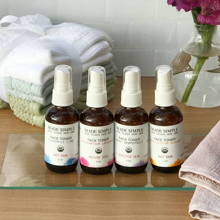 Made Simple Skin Care - Wholesale Facial Toner - Rose Grapefruit Toner for Sensitive Skin - Organic & Vegan 7