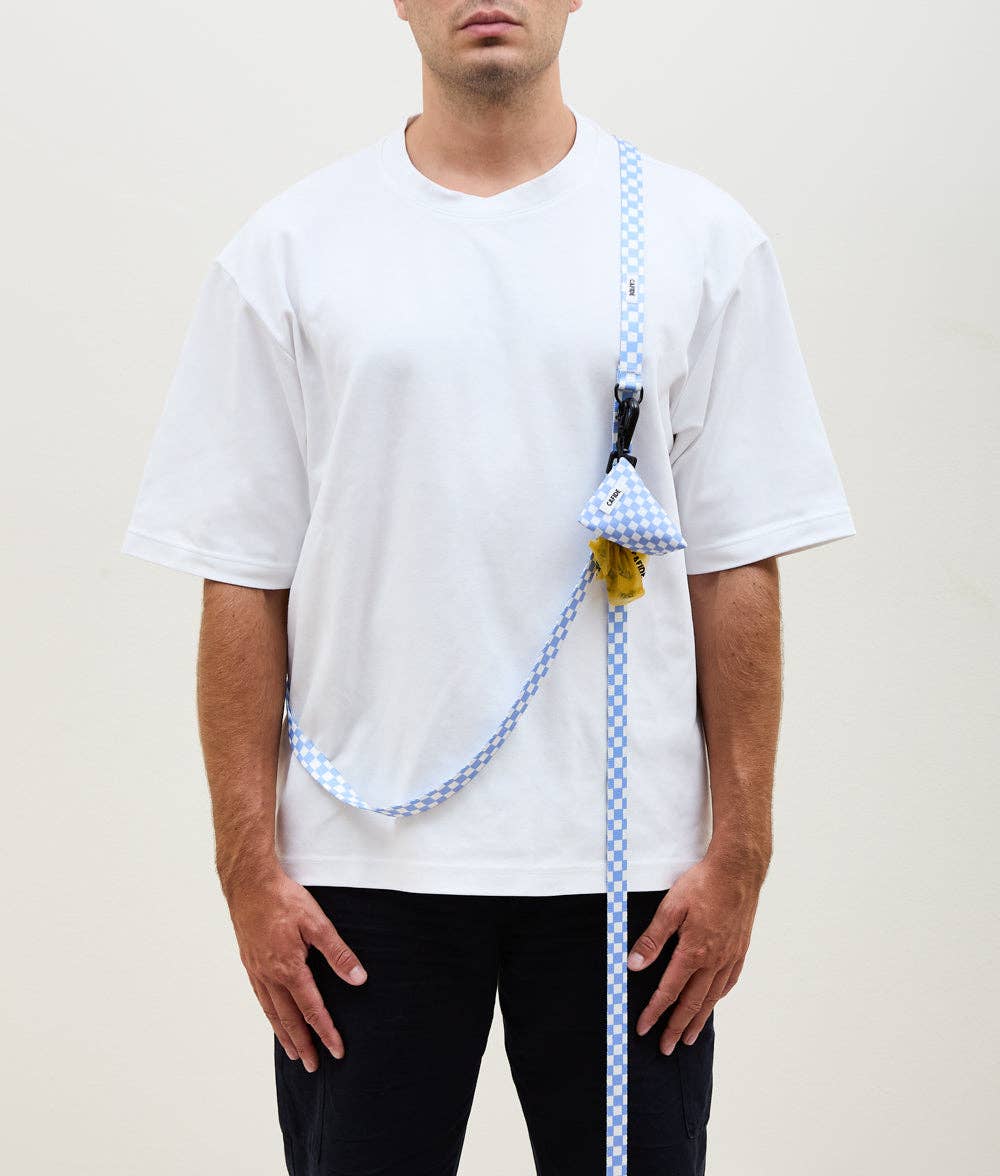 CAFIDE - Wholesale Pet Carrier - Dog - Recycled PET Bag Holder Blue Vichy Design, Juno2