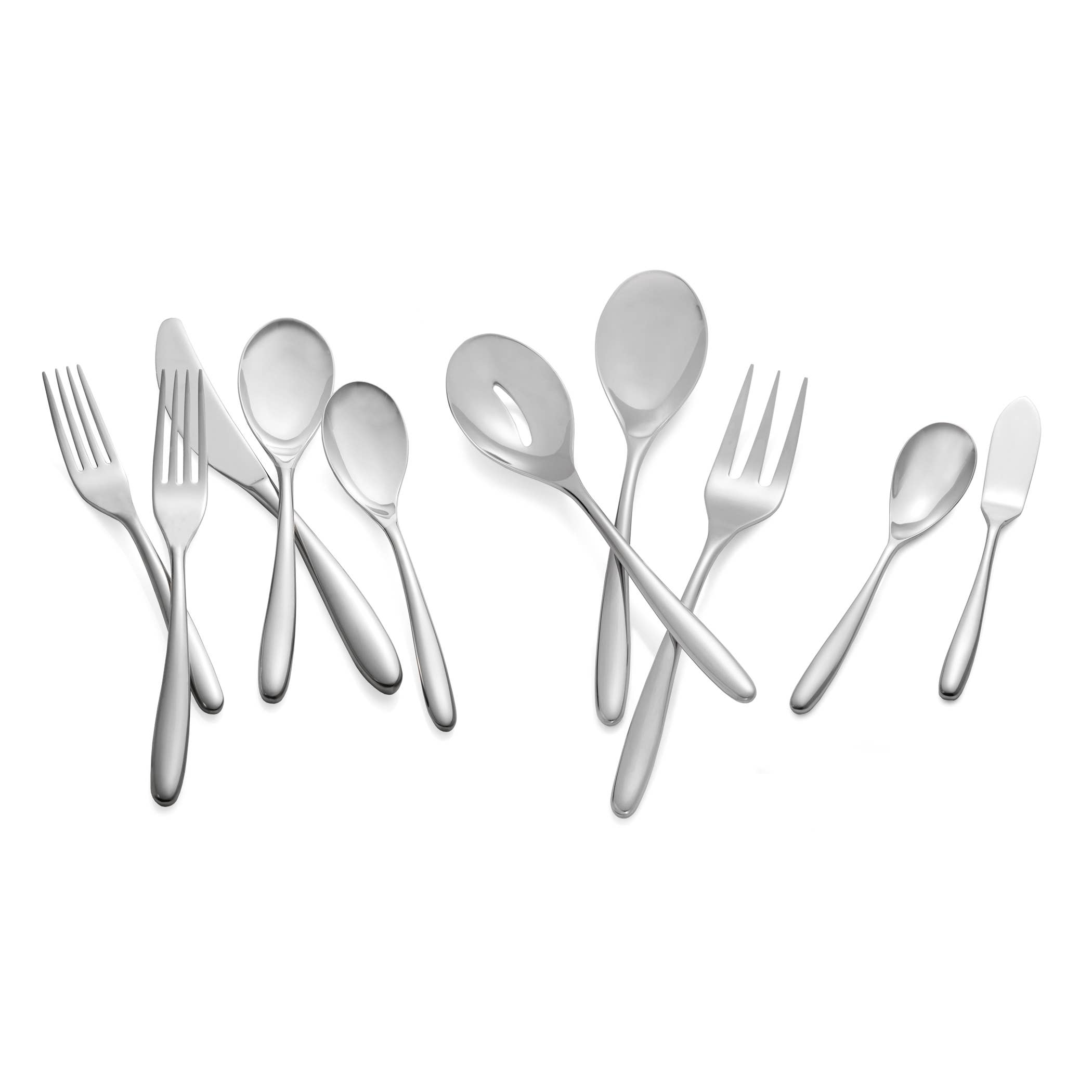 Nambe - Wholesale Flatware Set - Bend 45 Piece Flatware Set2