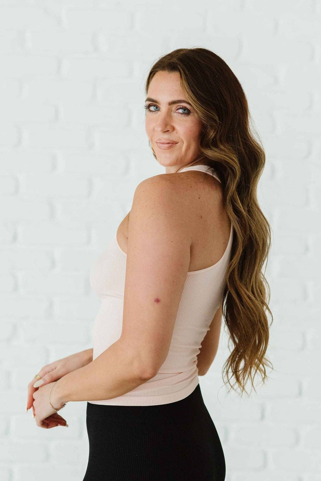 Comfort Cove Clothing - Wholesale Tank Top - Women's - Full Length Racerback - Peachy Pink3