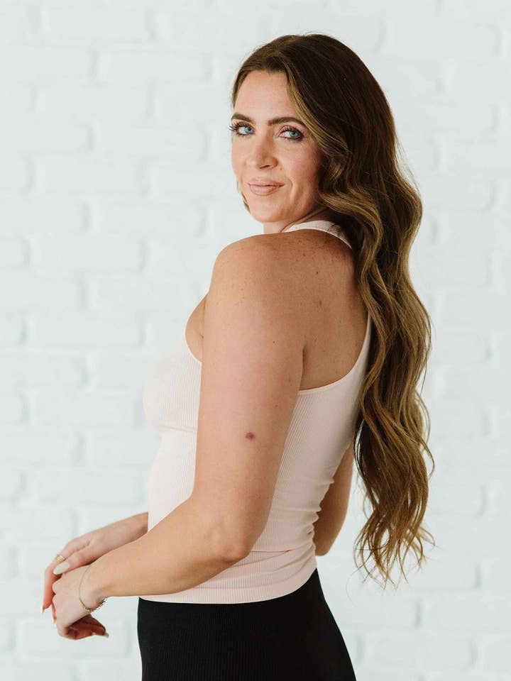 Comfort Cove Clothing - Wholesale Tank Top - Women's - Full Length Racerback - Peachy Pink3