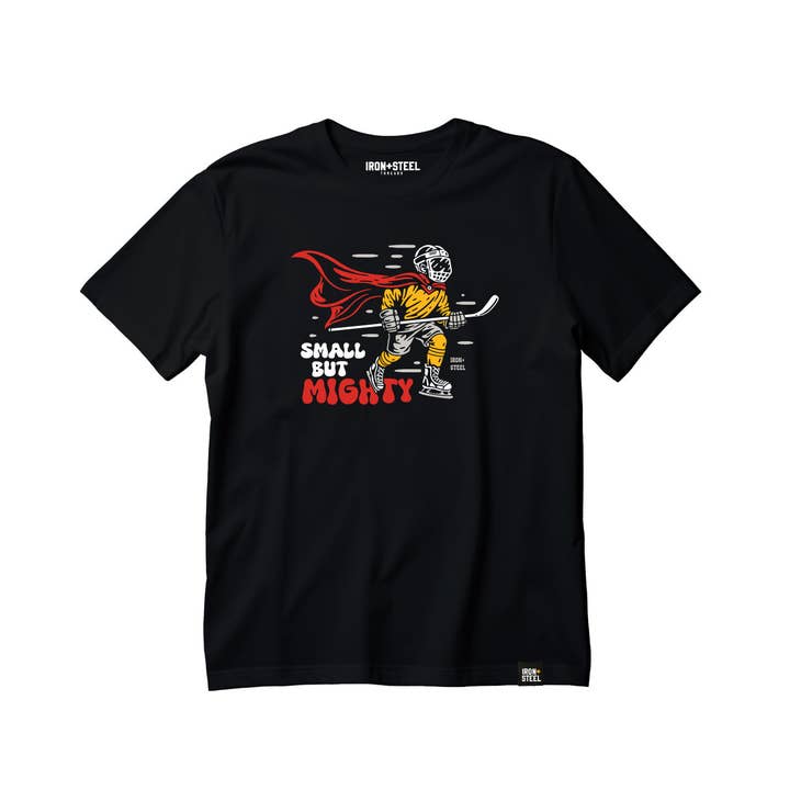 Small But Mighty Standard Tee for wholesale by Iron+Steel Hockey