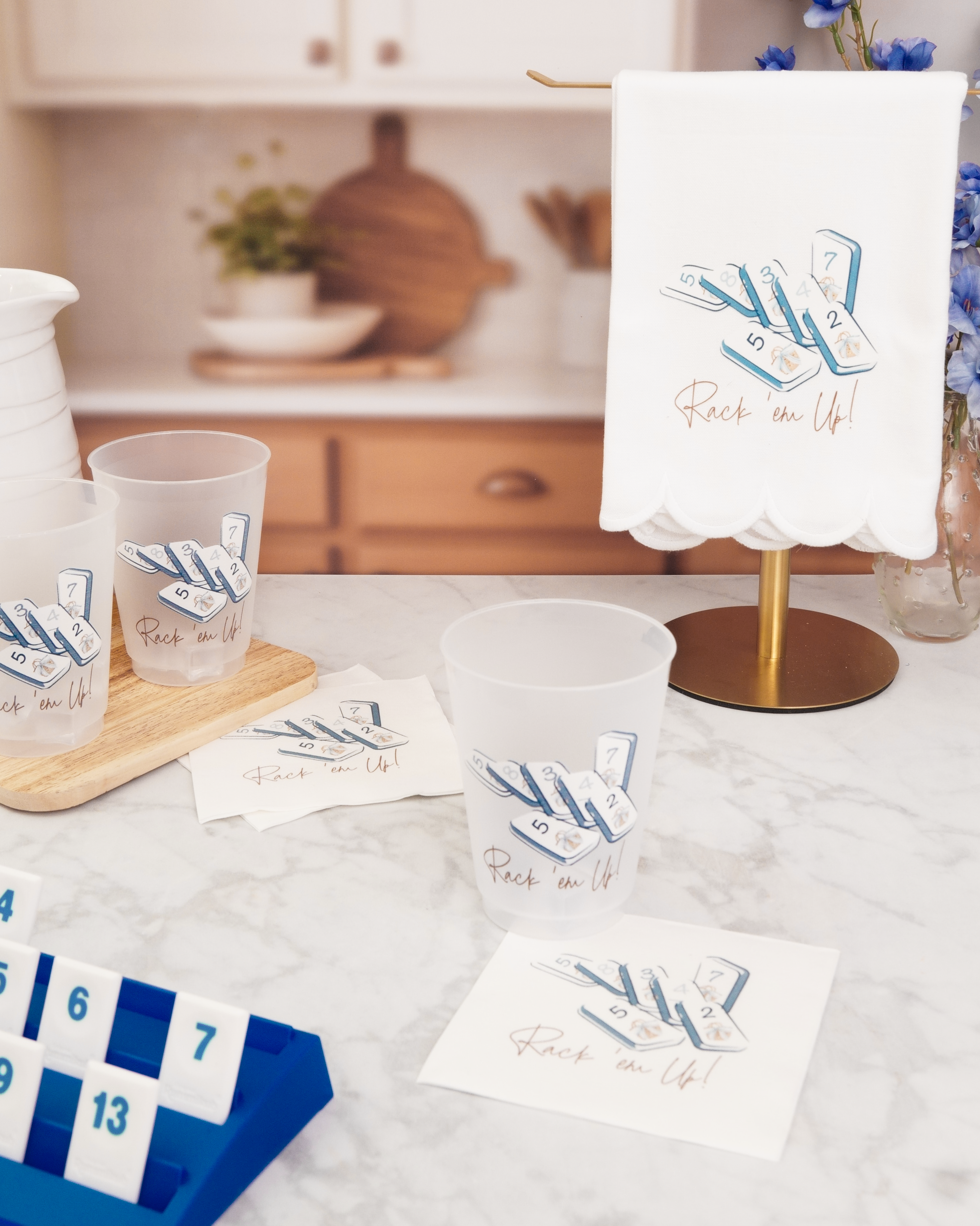 Busy Bee Gift - Wholesale Disposable Cup - Rummikub Shatterproof Frost Flex Cups | 16 oz Set of 8 Cups1