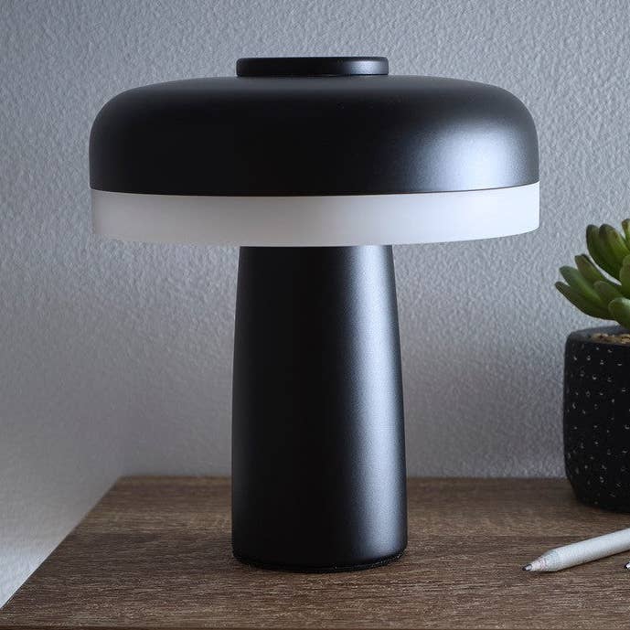 Lyon Rechargeable LED Table Lamp In Black, Cream, Light Blue, Green, Ochre, Red and Pink for wholesale by K LIVING