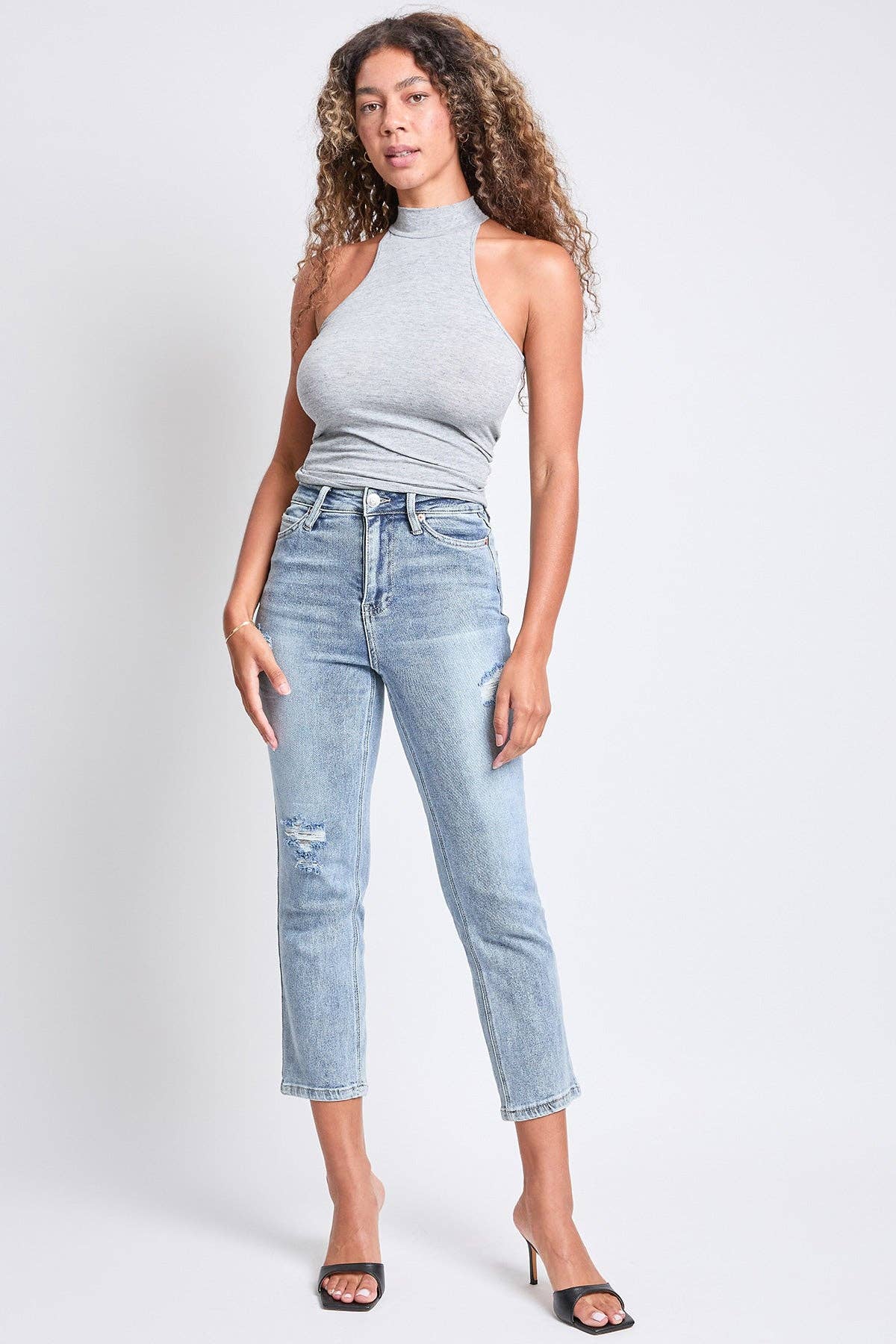 YMI - Wholesale Jeans - Women's - Luxe High Rise Vintage Stretch Straight Leg Jeans-P0271609