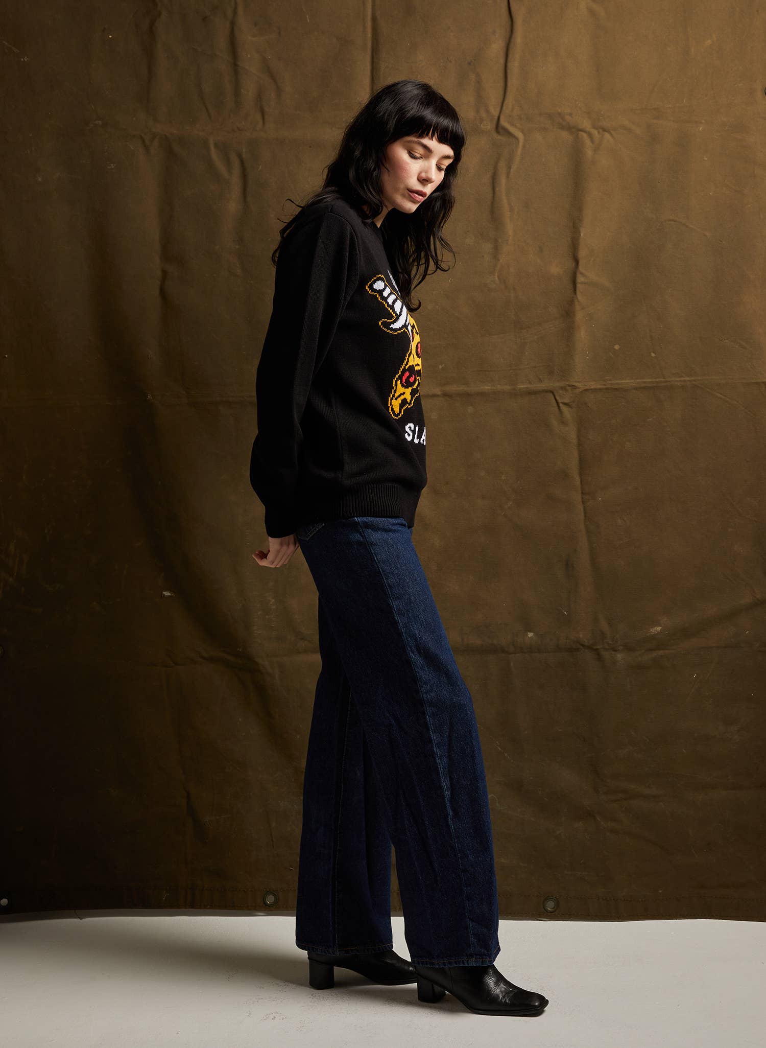 Pyknic - Wholesale Knit Sweater - Unisex - Pizza Slayer Knit Sweater2