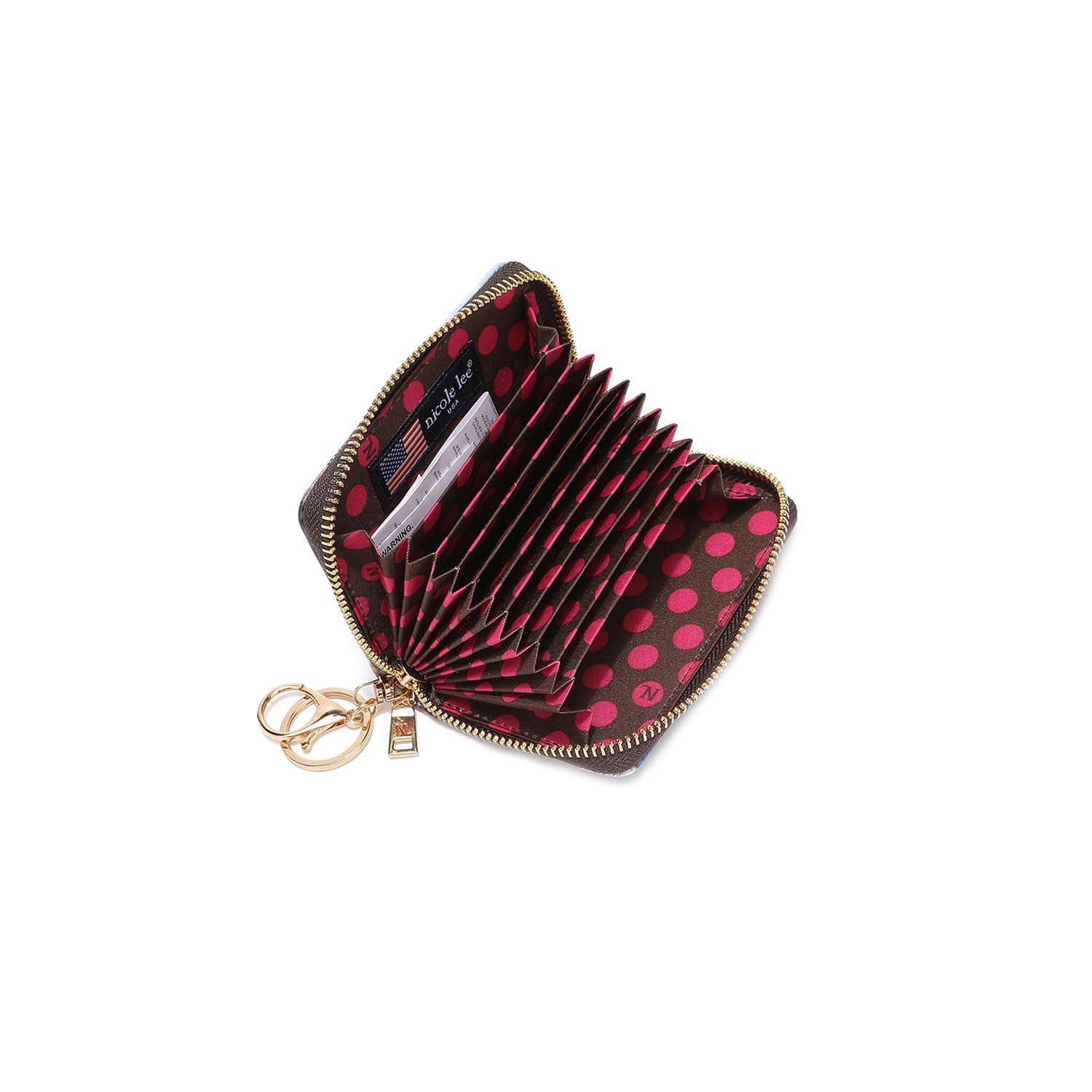 Nicole Lee USA - Wholesale Wallet - Women's - ZIP ACCORDION CARD HOLDER3