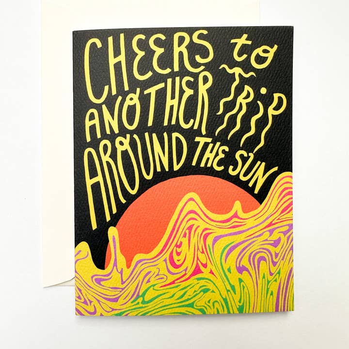 Rainbow Vision - Wholesale Birthday Card - Trippy Birthday2