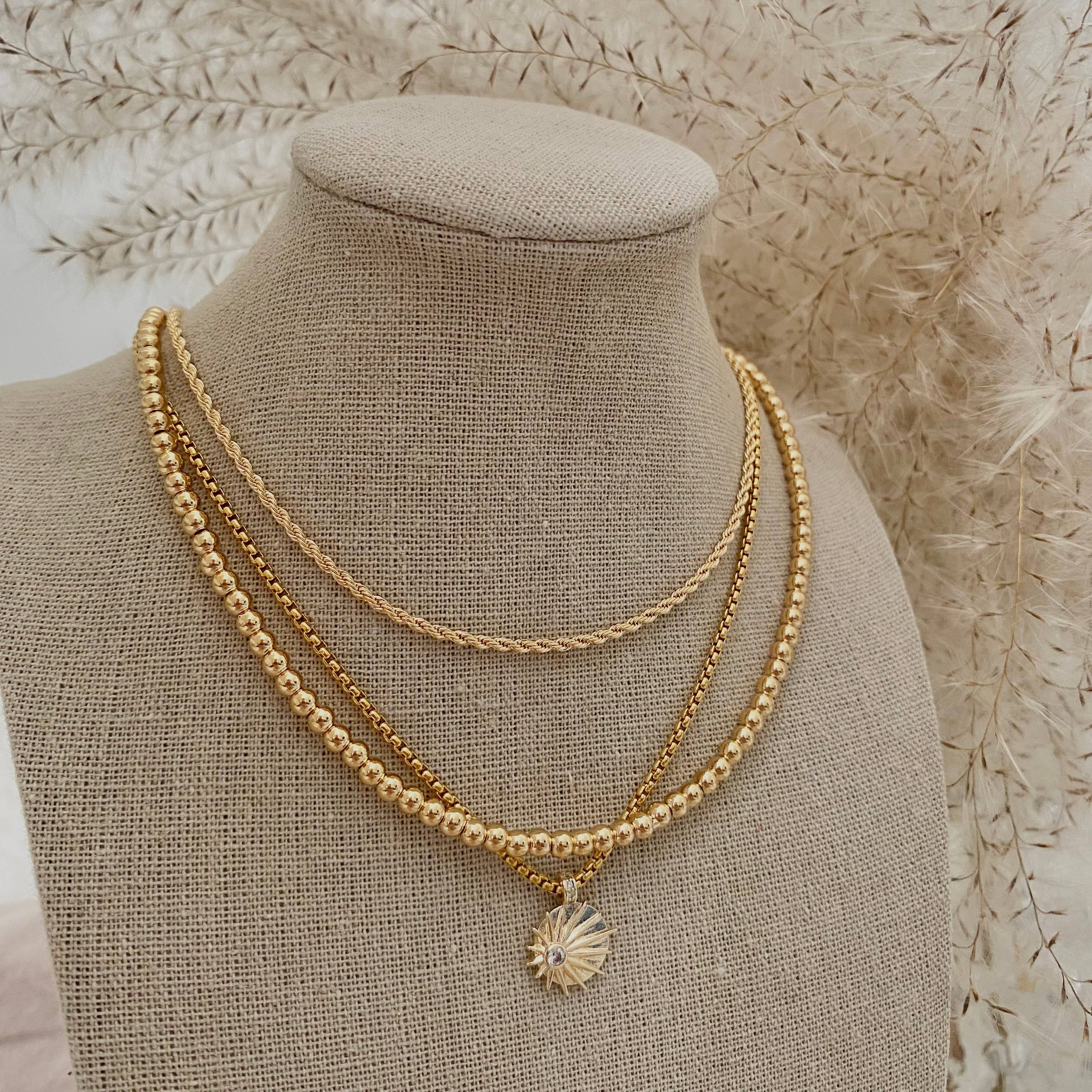 Amady Jewelry – Großhandel Kette mit Anhänger/Charm – Sonnenaufgang Zirkonia vergoldete Halskette Silber Ombre3