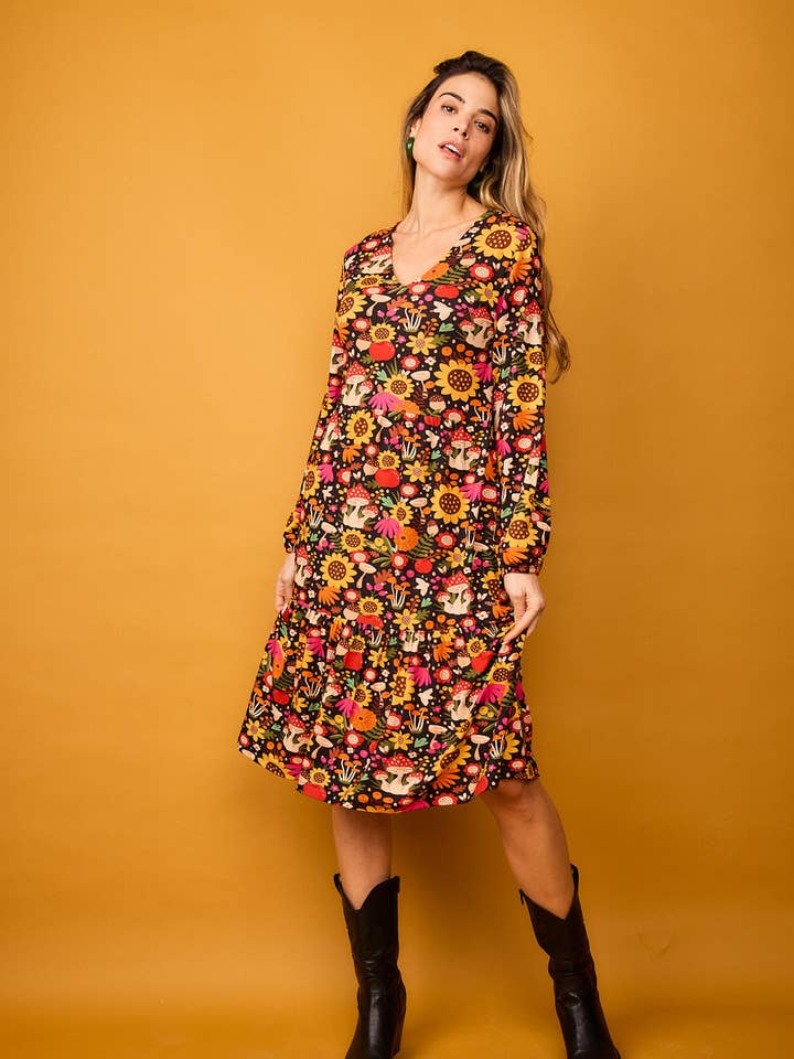 Smile - Wholesale Dress - Women's - Soto Sunflower Short Dress5