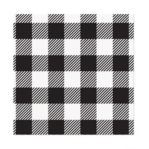 Buffalo Check Cocktail Napkin 20Pk Black/White for wholesale by Harman Inc