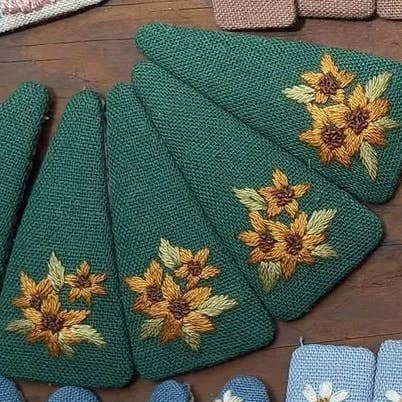 Quince Fables - Vendita all'ingrosso Fermaglio per capelli - Donna - Fermagli per capelli ricamati Sunflower & Rose Daisy, Collezione4