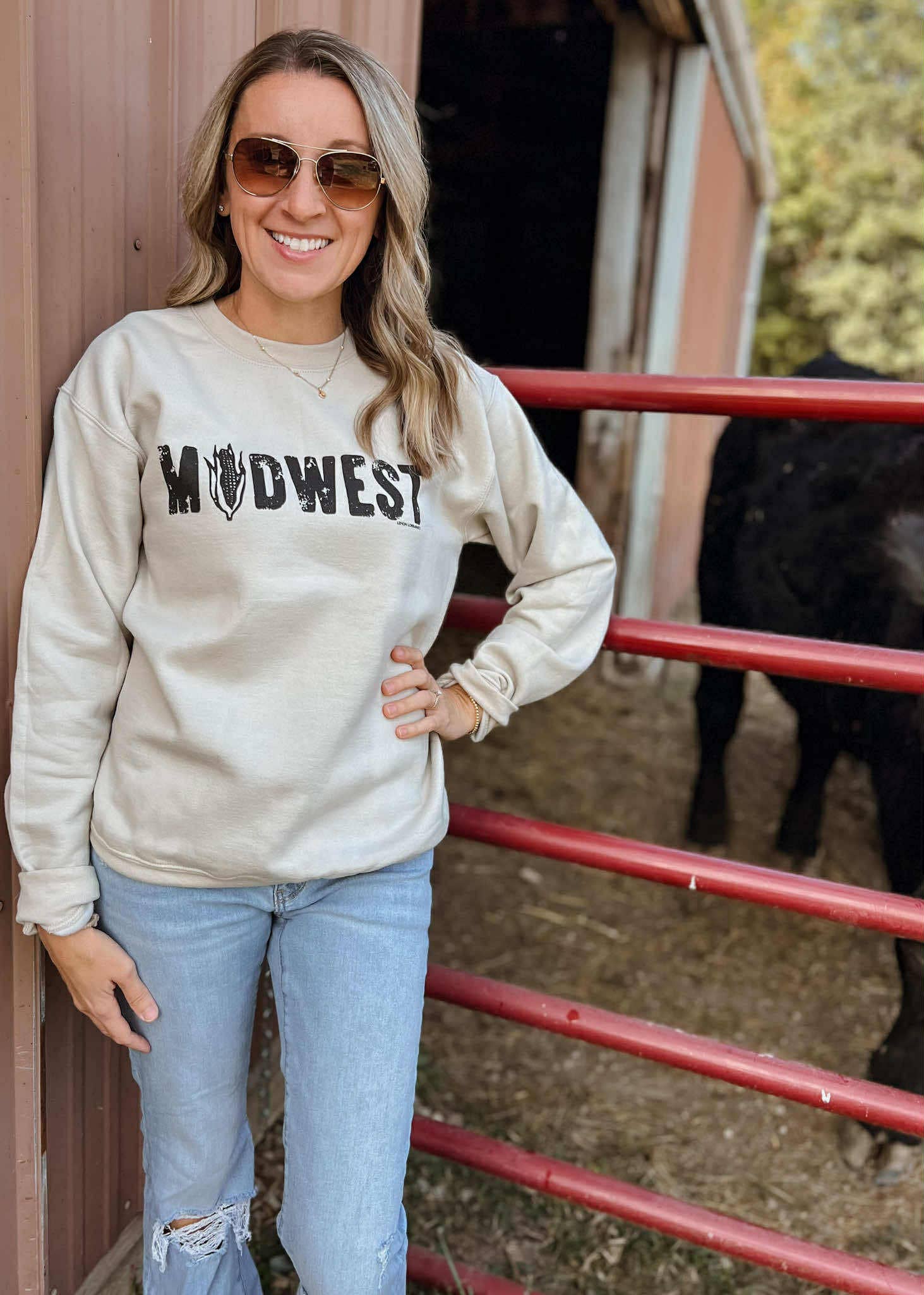 Lemon Lorraine's LLC - Vendita all'ingrosso Felpa stampata - Donna - MIDWEST - Felpa Girocollo1