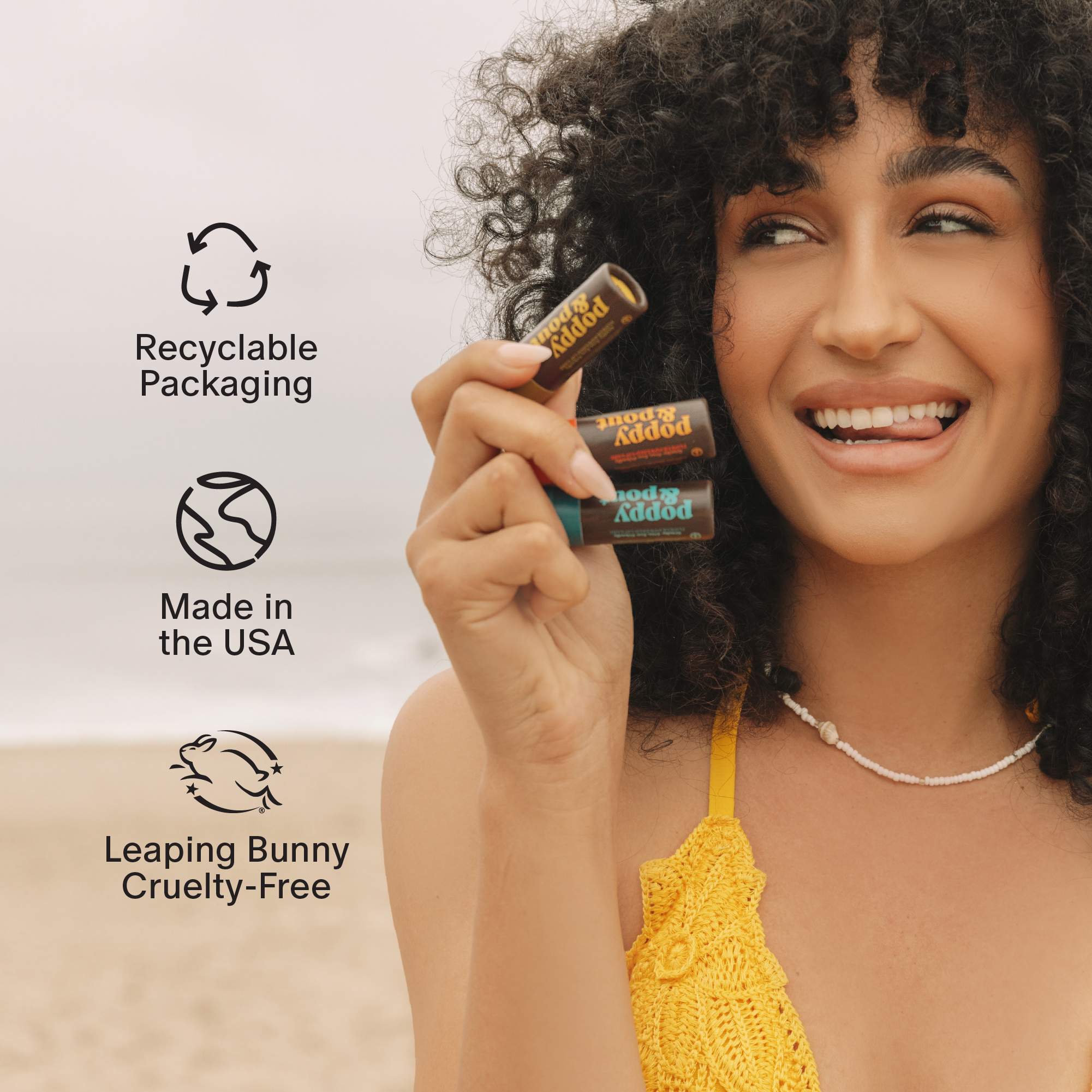 Poppy & Pout - Wholesale Lip Balm - Lip Balm, Retro Surf, Coconut Coast4