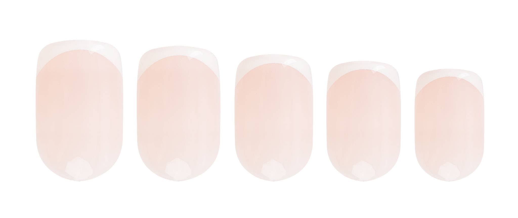 Soinvogue - Wholesale Press-on/fake nails - Nail HQ Square Micro French Acrylic Nails (24 Pieces)1