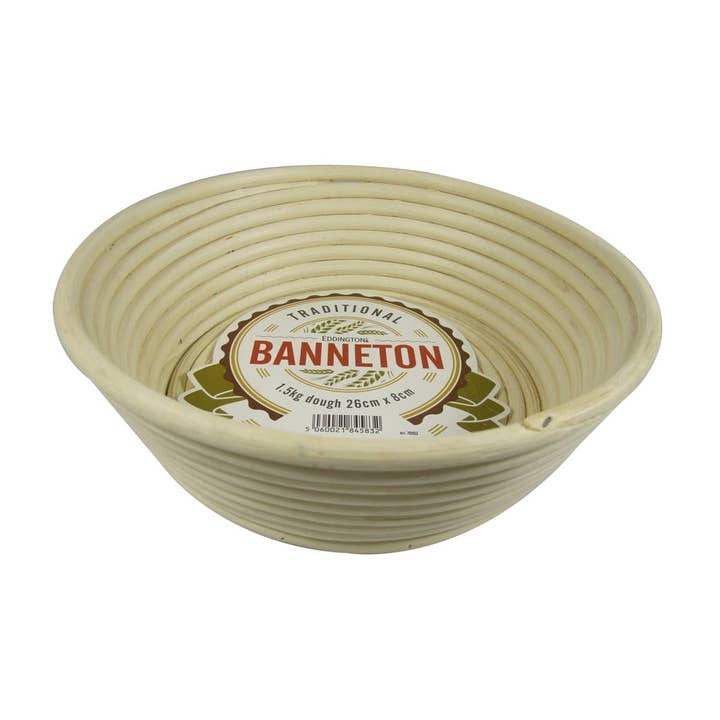 Port Style Enterprises Canada - Wholesale Bread Pan - BANNETON Eddingtons Round Angled Basket Ø10x3"