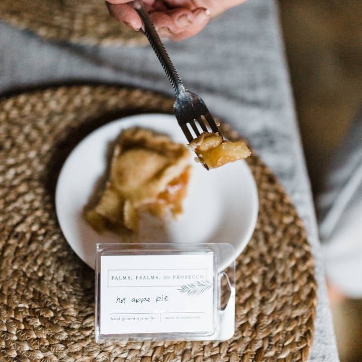 Hot Apple Pie Wax Melts for wholesale by Palms, Psalms, & Prosecco