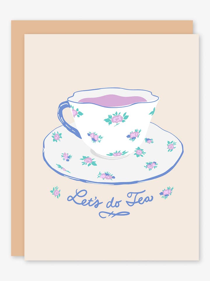 Let's Do Tea Card for wholesale by Stacey O'Nary