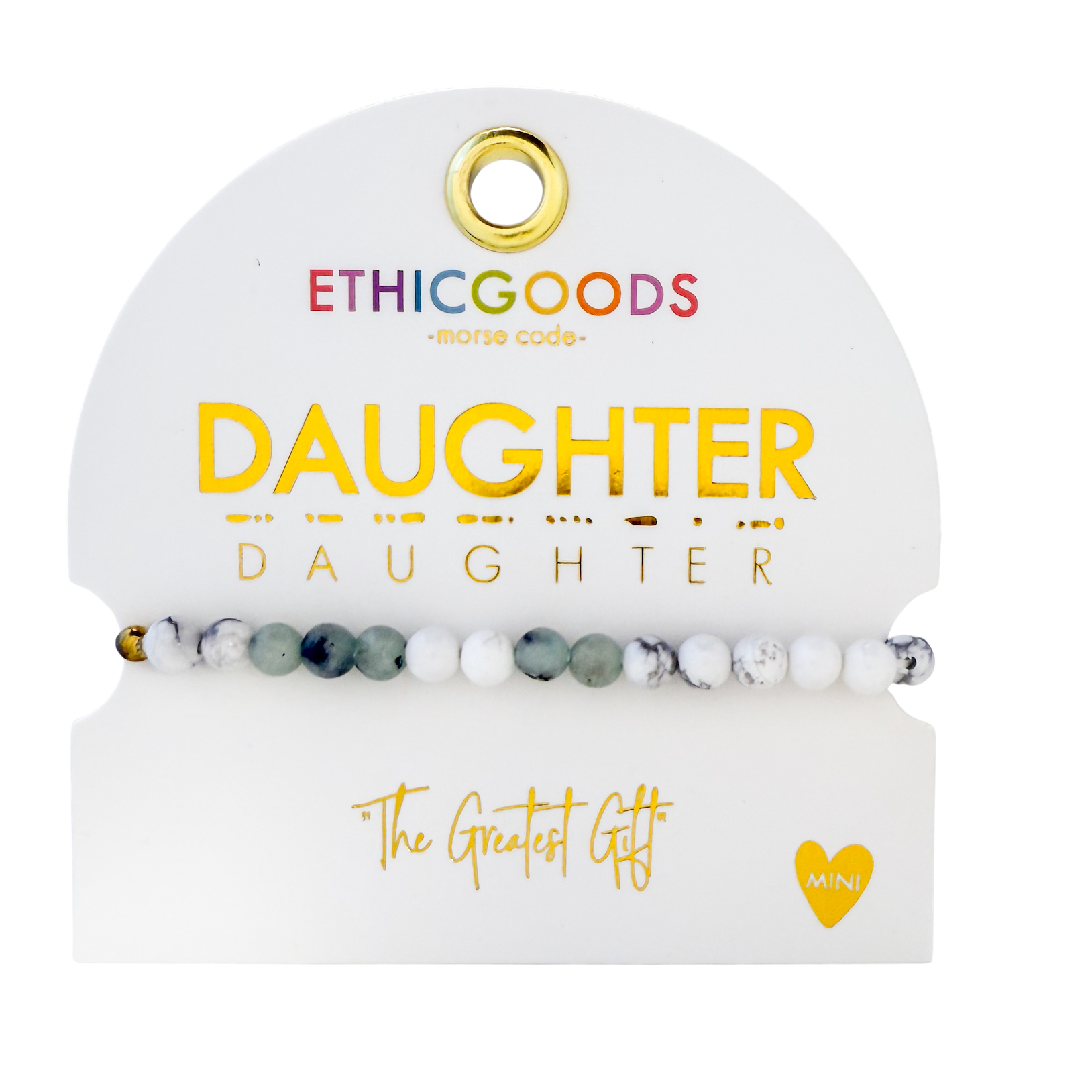 ETHICGOODS - Wholesale Beaded Bracelet - Kids - MINI Morse Code Bracelet | Daughter1