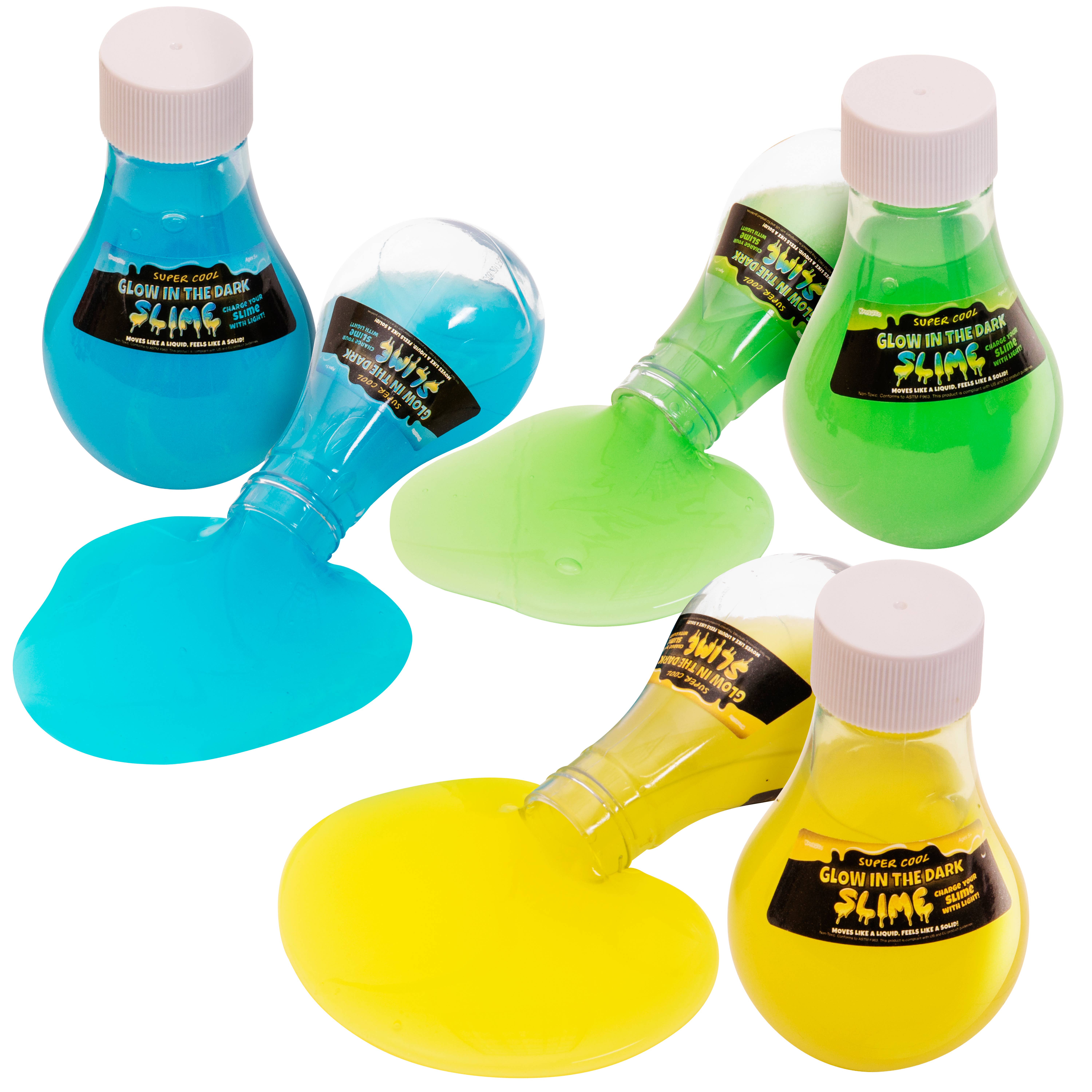 Salus Brands - Wholesale Putty/Slime - Kids - Super Cool Glow in the Dark Slime 12pk CDU - Lower Price!2